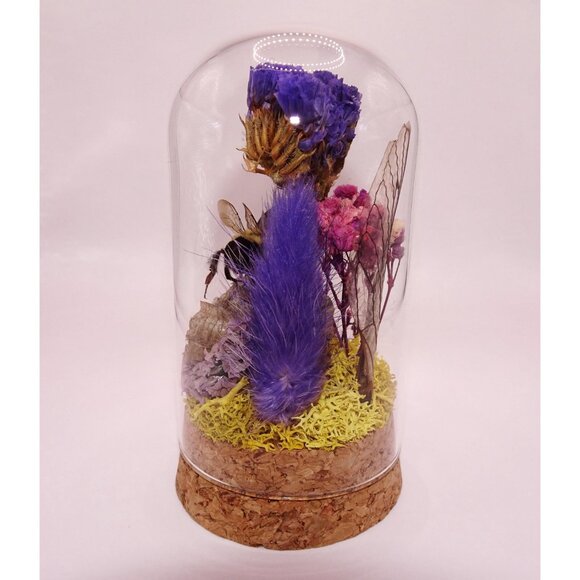 June Bug Carpenter Bee & Wasp Nest Oddity Jar taxidermy curiosity goth witchy - Picture 9 of 12